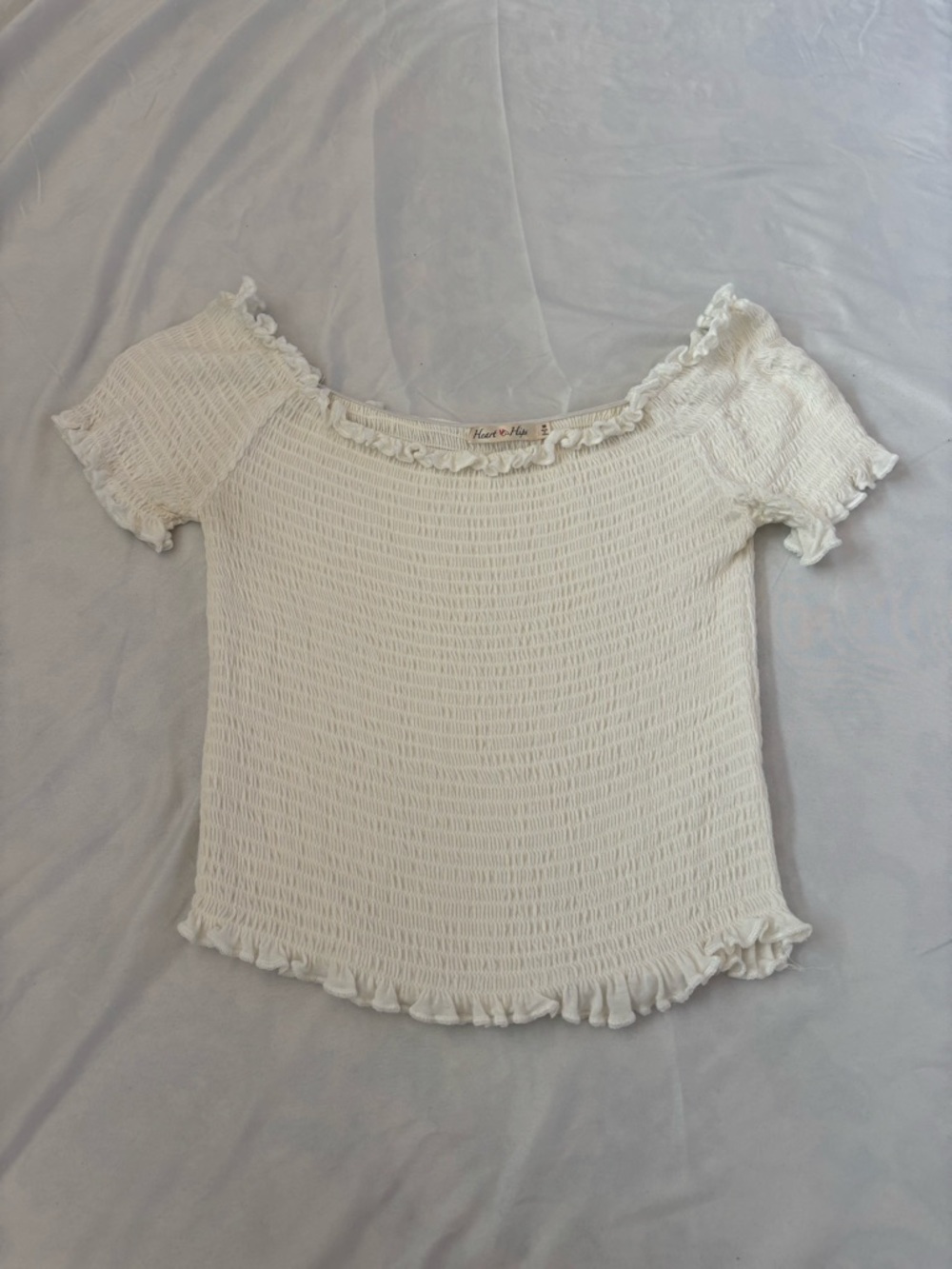 Heart Hips off the shoulder top